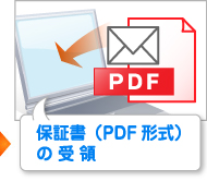 保証書（PDF形式） の受領